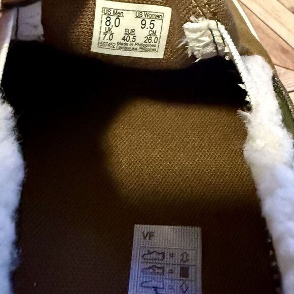 Vans Classic Slip-On Suede Sherpa Kangaroo Brown M 8 W 9.5 Sneakers‎ VN0009Q7BYW main image 6